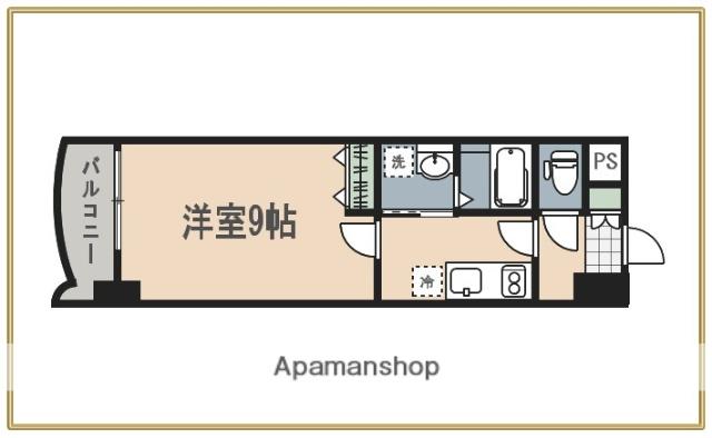 ロイヤルノースナイン(1K/6階)の間取り写真