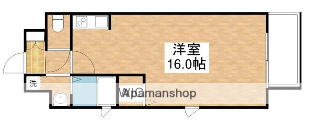 アクシオ三萩野Ⅱ(ワンルーム/15階)の間取り写真