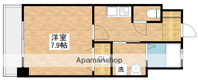 内山神岳ビル(1K/2階)の間取り写真