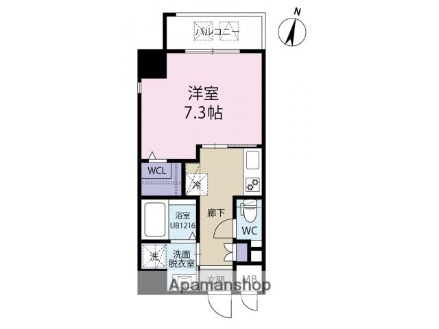 ラグーナ黒崎(1K/6階)の間取り写真