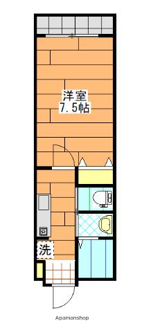 LIVE FLAT藤松(1K/5階)の間取り写真