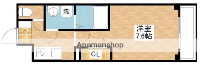 MDIプロスジョイア北九州市立大学前(1K/4階)の間取り写真