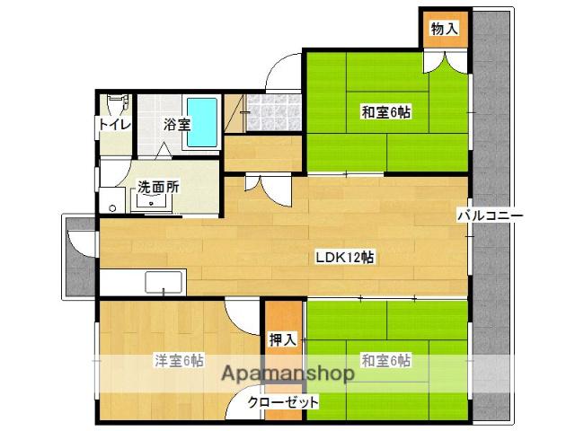 クレール(3LDK/2階)の間取り写真