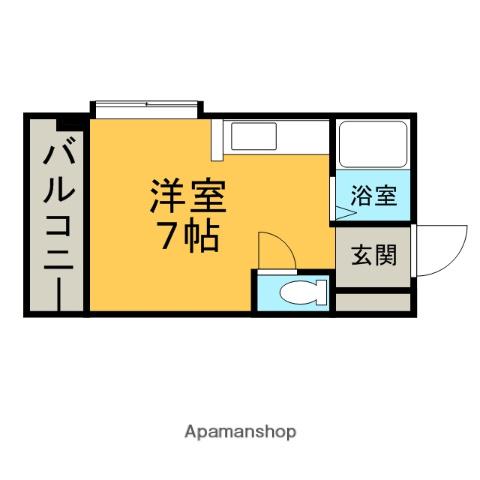 陶山第2ビル(ワンルーム/5階)の間取り写真