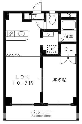 リッシュ・アヴェニール(1LDK/4階)の間取り写真