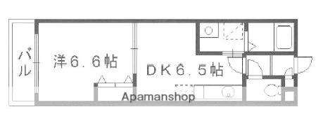 プリムローズ(1DK/1階)の間取り写真