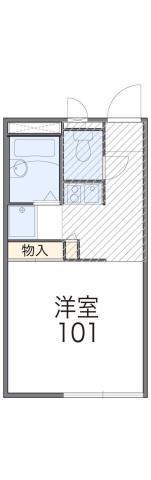 レオパレスウイング(1K/2階)の間取り写真