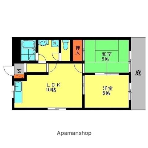 アドバンストラスト26(2LDK/1階)の間取り写真