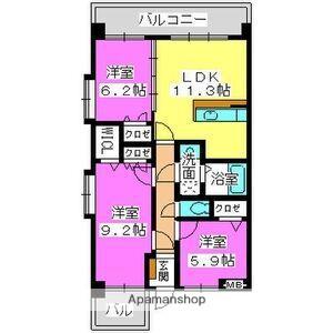 クレールM(3LDK/2階)の間取り写真
