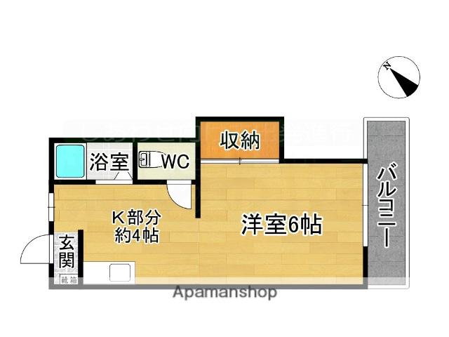 シティコート(1K/1階)の間取り写真