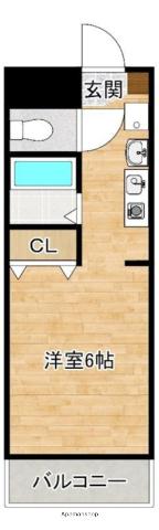 大保ハイツ(ワンルーム/4階)の間取り写真