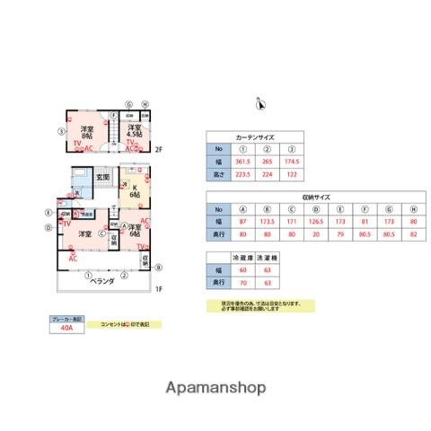西日本鉄道甘木線 甘木駅(西鉄) 徒歩23分 2階建 築47年(4DK)の間取り写真