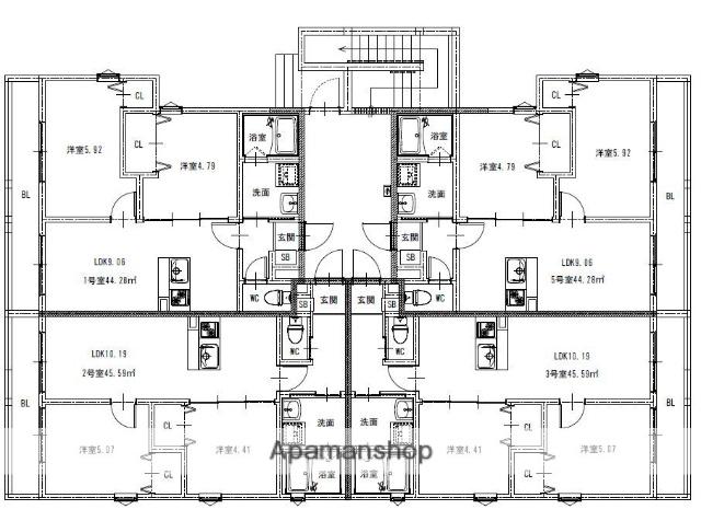 ヴェルジュ大野城レジデンシャルスイート(2LDK/3階)の間取り写真