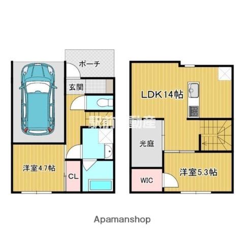 T-REGNO LUXRAG(2LDK/1階)の間取り写真