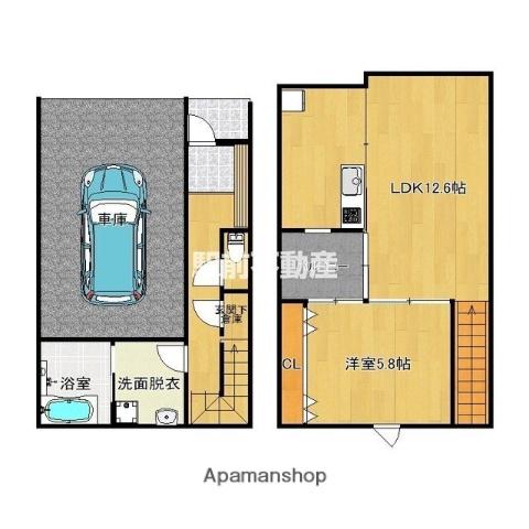 T-REGNO LUXRAG(1LDK/1階)の間取り写真