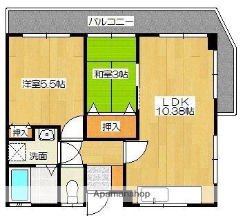 コーポ大村(1SLDK/2階)の間取り写真