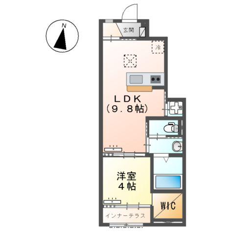 アパート 500640(1LDK/1階)の間取り写真