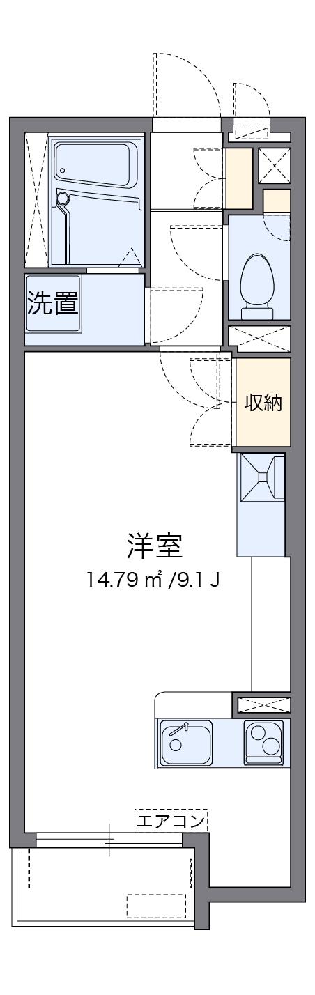 ミランダIZUMI(ワンルーム/1階)の間取り写真