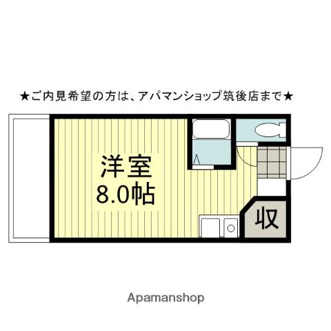 レジデンス一条(ワンルーム/3階)の間取り写真