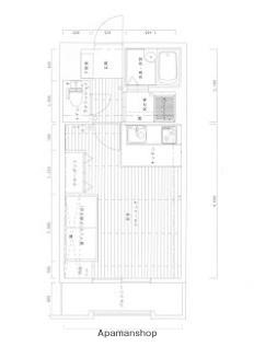 コスモハイツ西新(ワンルーム/2階)の間取り写真