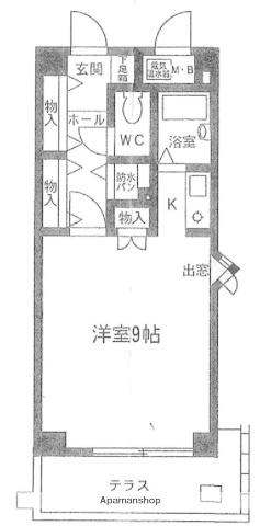 JGM高宮(1K/1階)の間取り写真