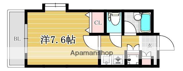 エバーガーデン荻原(1K/1階)の間取り写真