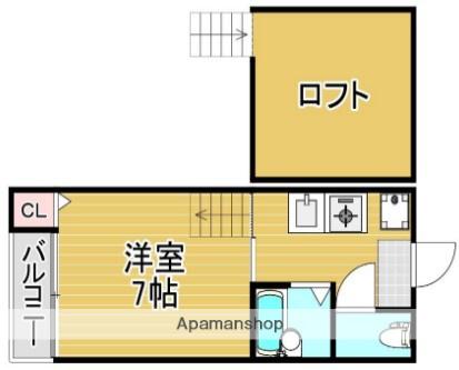 アメニティ六本松ステーション(1K/1階)の間取り写真