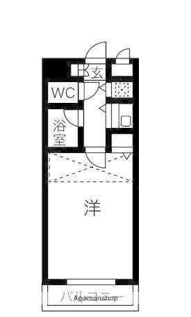 ステイタスマンション長尾(1K/5階)の間取り写真