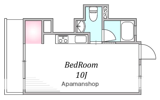 ユーテラス高取(ワンルーム/2階)の間取り写真