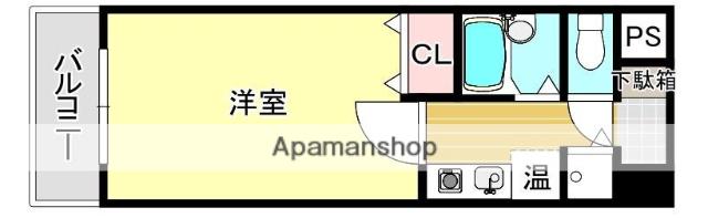 パインストン今泉(1K/3階)の間取り写真