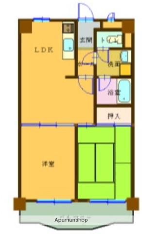 ダイアパレス博多駅前(2LDK/6階)の間取り写真
