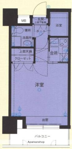 エステート・モア・平尾パージュ(1K/13階)の間取り写真
