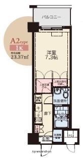 CLUB ORIENT BLD NO.81 AMARIGE (1K/3階)の間取り写真