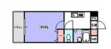 セルシオ(1K/3階)の間取り写真