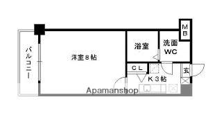 日興ビルⅢ(1K/4階)の間取り写真