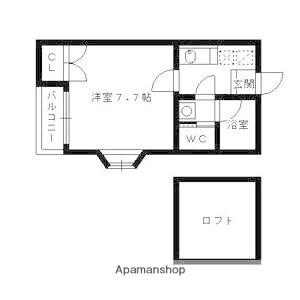 エスペランサRM(1K/1階)の間取り写真