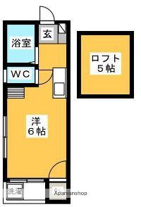 メゾン・サン薬院(ワンルーム/1階)の間取り写真