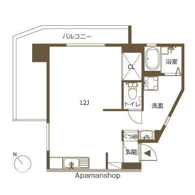 新高砂マンション(ワンルーム/3階)の間取り写真