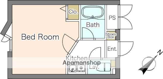 ノアーズアーク博多祇園(1K/7階)の間取り写真
