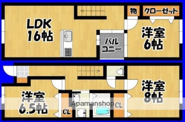 ポートフォリオ姪浜(3LDK)の間取り写真
