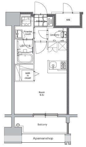 エンクレスト博多スタイル(ワンルーム/2階)の間取り写真