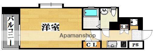 サヴォイステュディオブランシェ(1K/4階)の間取り写真