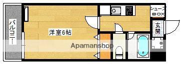 アトラクティ周船寺(1K/2階)の間取り写真