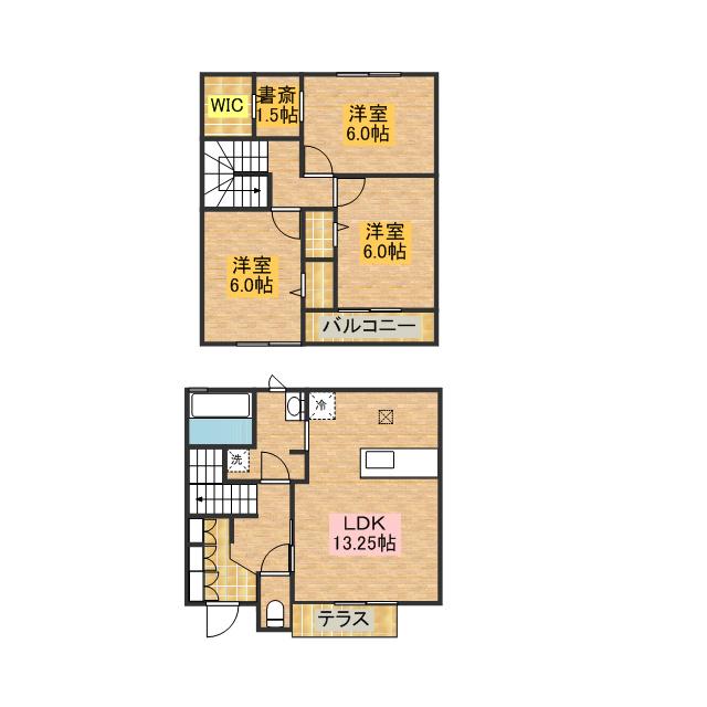 パークサイド・ヴィラ(3LDK)の間取り写真