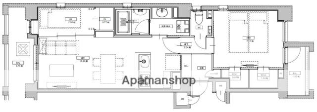 エスペランサ天神南(2LDK/5階)の間取り写真
