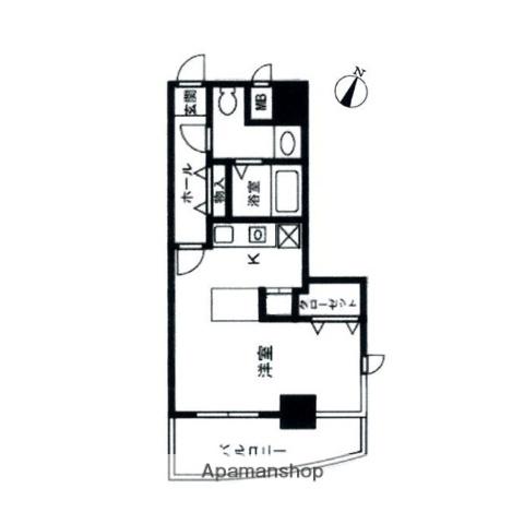 エステートモア平尾(ワンルーム/3階)の間取り写真