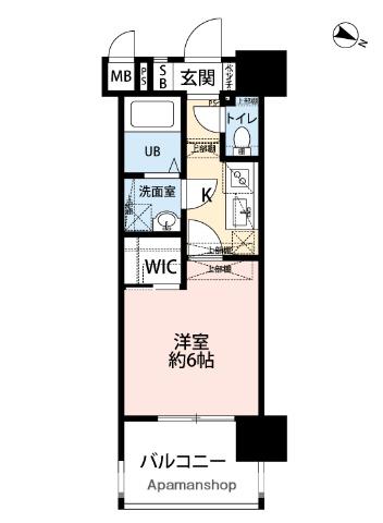 サヴォイ ル・プルミエ パリエ(1K/7階)の間取り写真