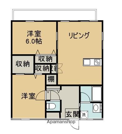 PRADO OHASHI(2LDK/14階)の間取り写真