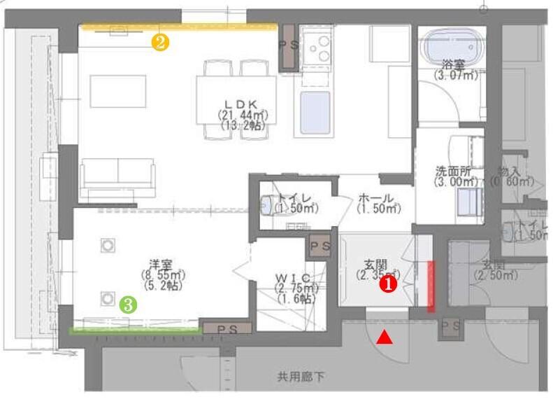 ACERO GARDEN(1LDK/2階)の間取り写真