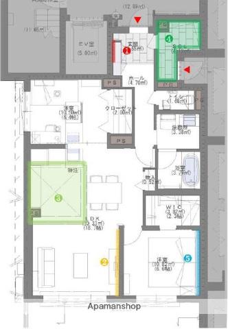 ACERO GARDEN(2LDK/1階)の間取り写真